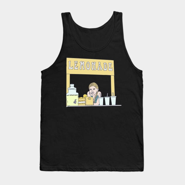 Lemonade Stand - Plywood Table - Lemon Beverage Tank Top by DeWinnes